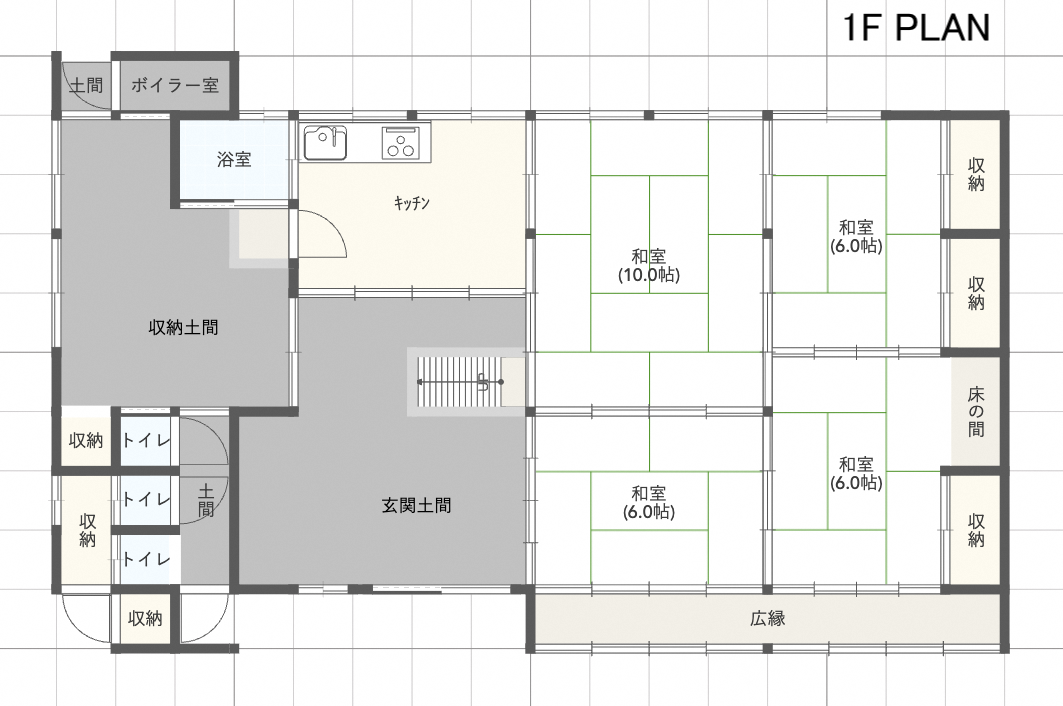 Floor plan for Wood house near the coast in Ine, Kyoto