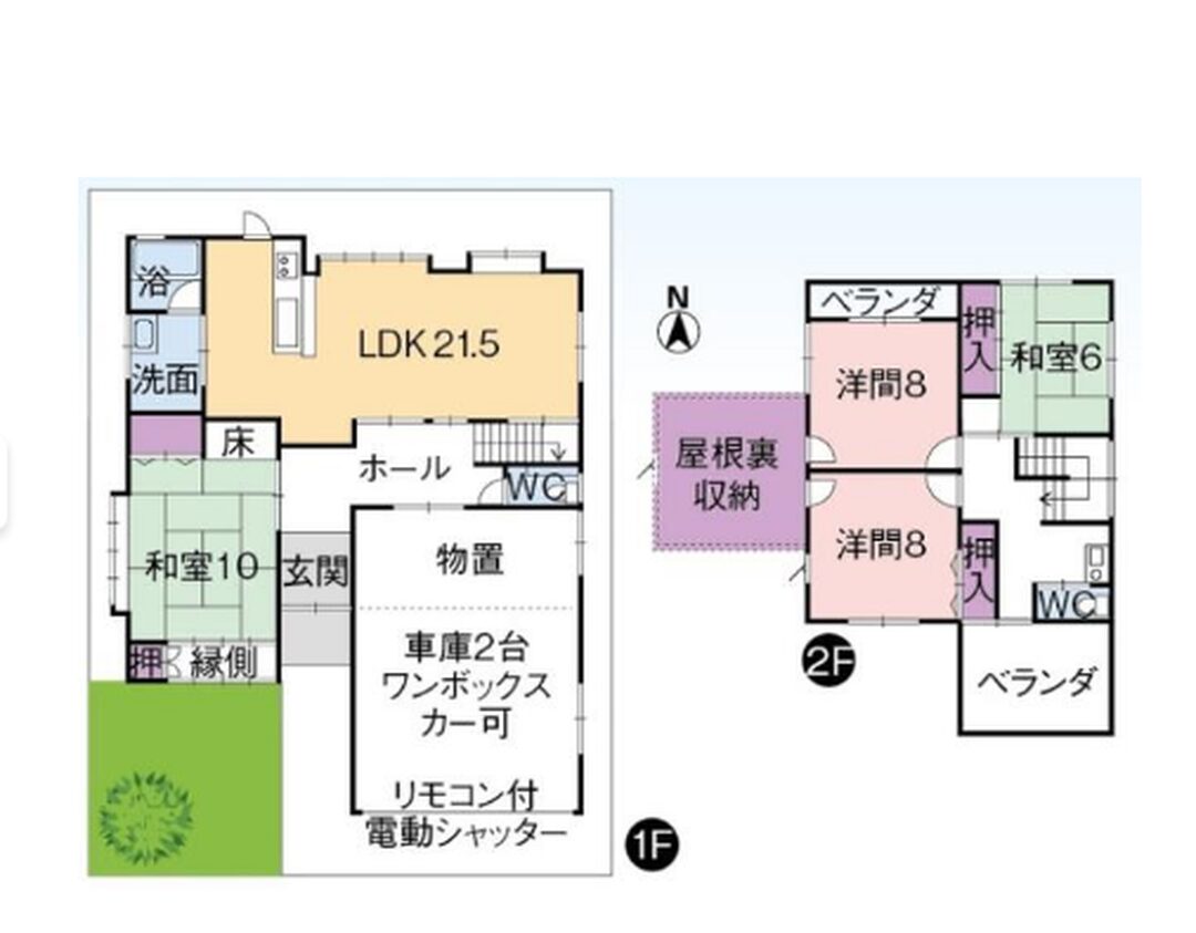 Floor plan for 1990s wood house in Fukui