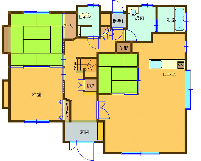 2000s wood house, 18-min walk to station, Iwate