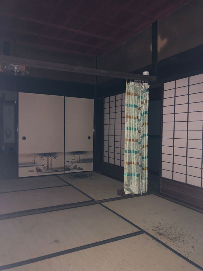 Wood house with storehouses in Miyama, Nantan