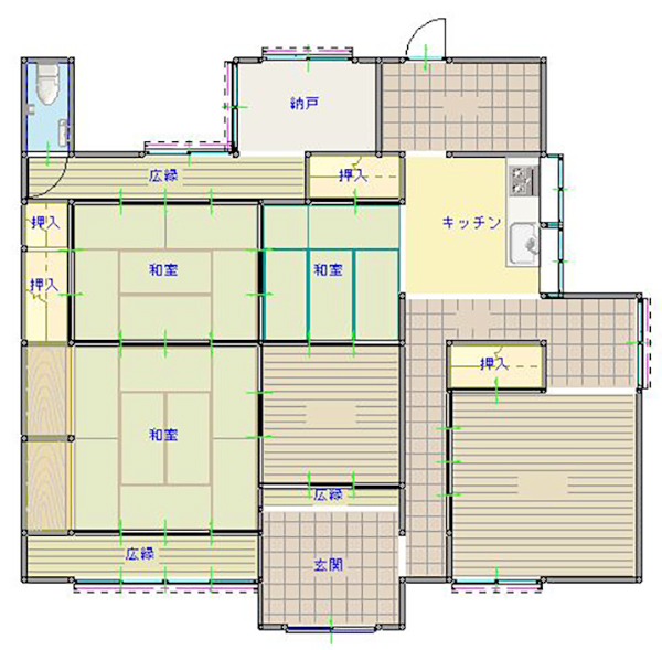 Floor plan for Attractive large land! Recommended for those who want to revive a traditional old house
