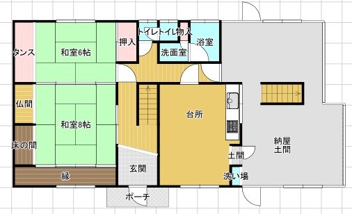Floor plan for ★NEW F-46 Enjoy vegetable gardening in a quiet rural village!