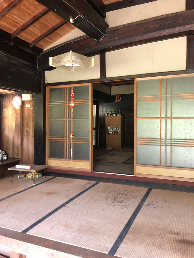 Wood house with storehouses in Miyama, Nantan