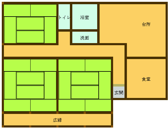 Floor plan for 2020s wood house on a large plot in Chiran, Minamikyushu