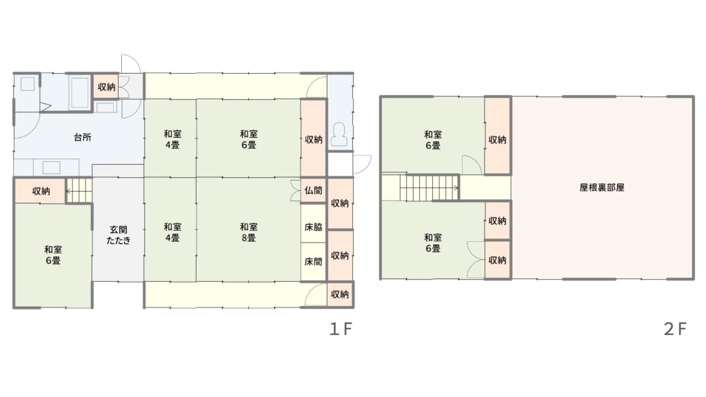 Floor plan for 1970s wood house in Nara