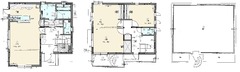 Floor plan for Asahi Kasei Hebel House with excellent earthquake and fire resistance! Open feeling and spectacular views from elevated location. 2→3LDK conversion possible (additional cost required)!