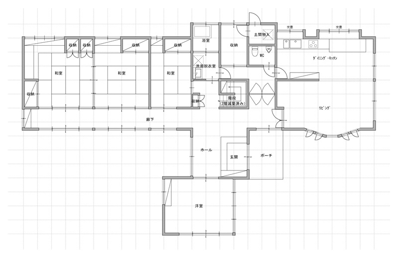 Floor plan for Wood house in Yamagata
