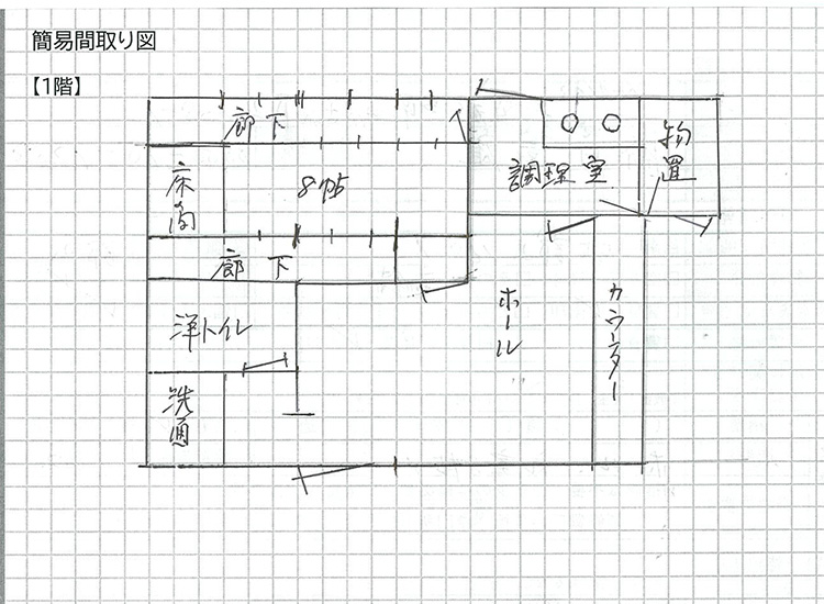 Floor plan for 1960s house in Shimane