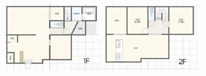 Floor plan for 2020s wood house, 9-min walk to station, Fukui