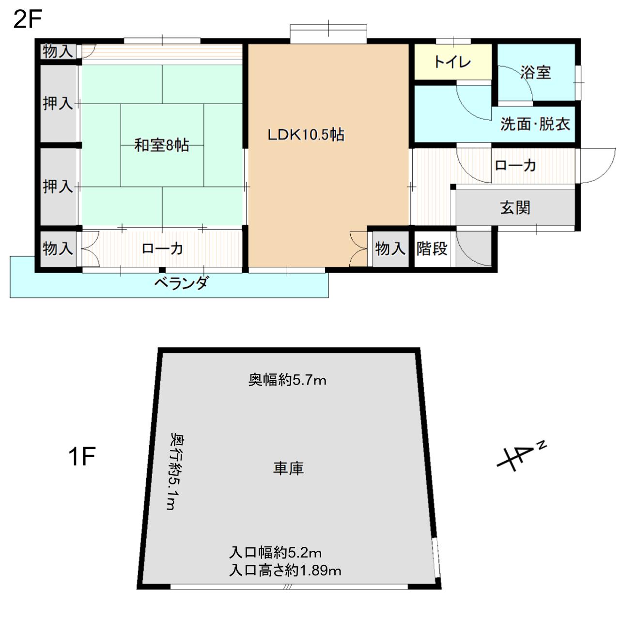 Floor plan for 1990s house with storehouses in Ehime