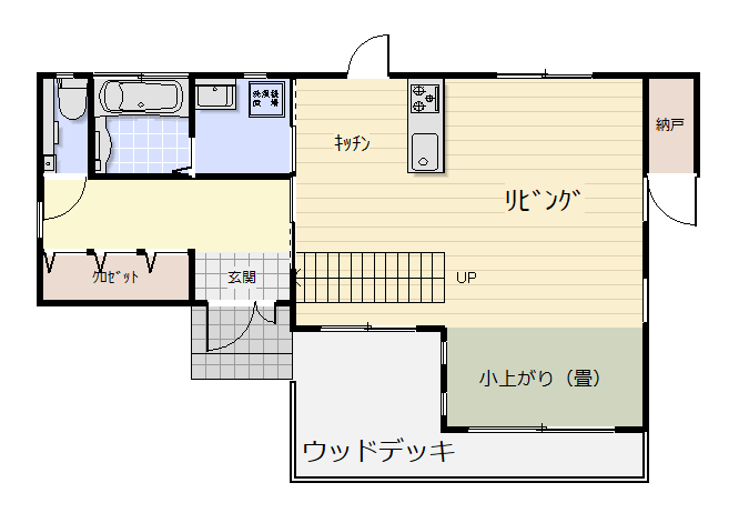 Floor plan for 2000s wood house in Amino, Kyotango