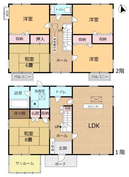 Floor plan for For sale: Vacant house at Midori 3-133