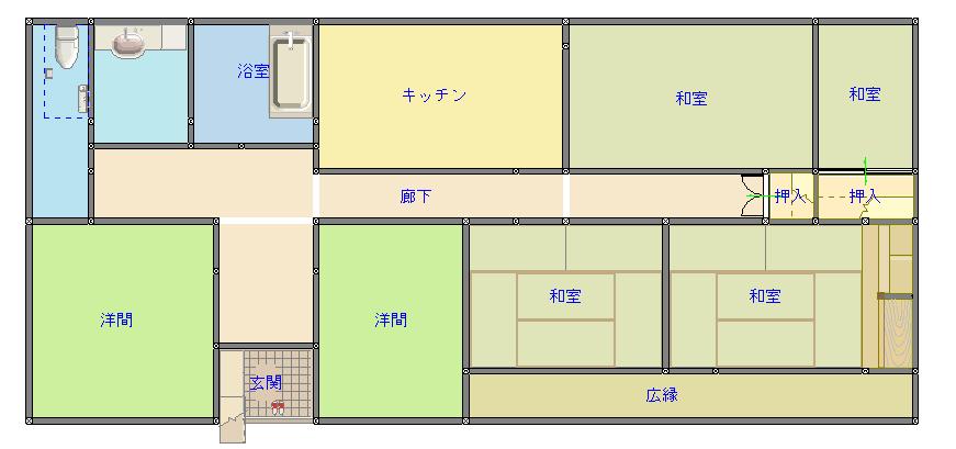 Floor plan for Wood house in Uchinoura, Kimotsuki
