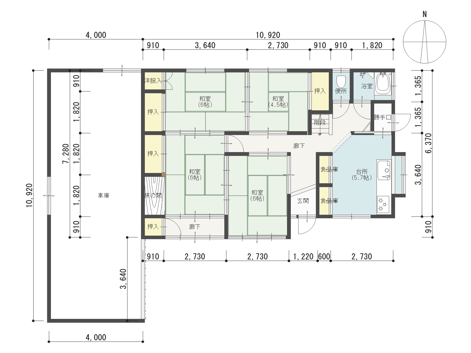 Floor plan for 1970s wood house in Nagano