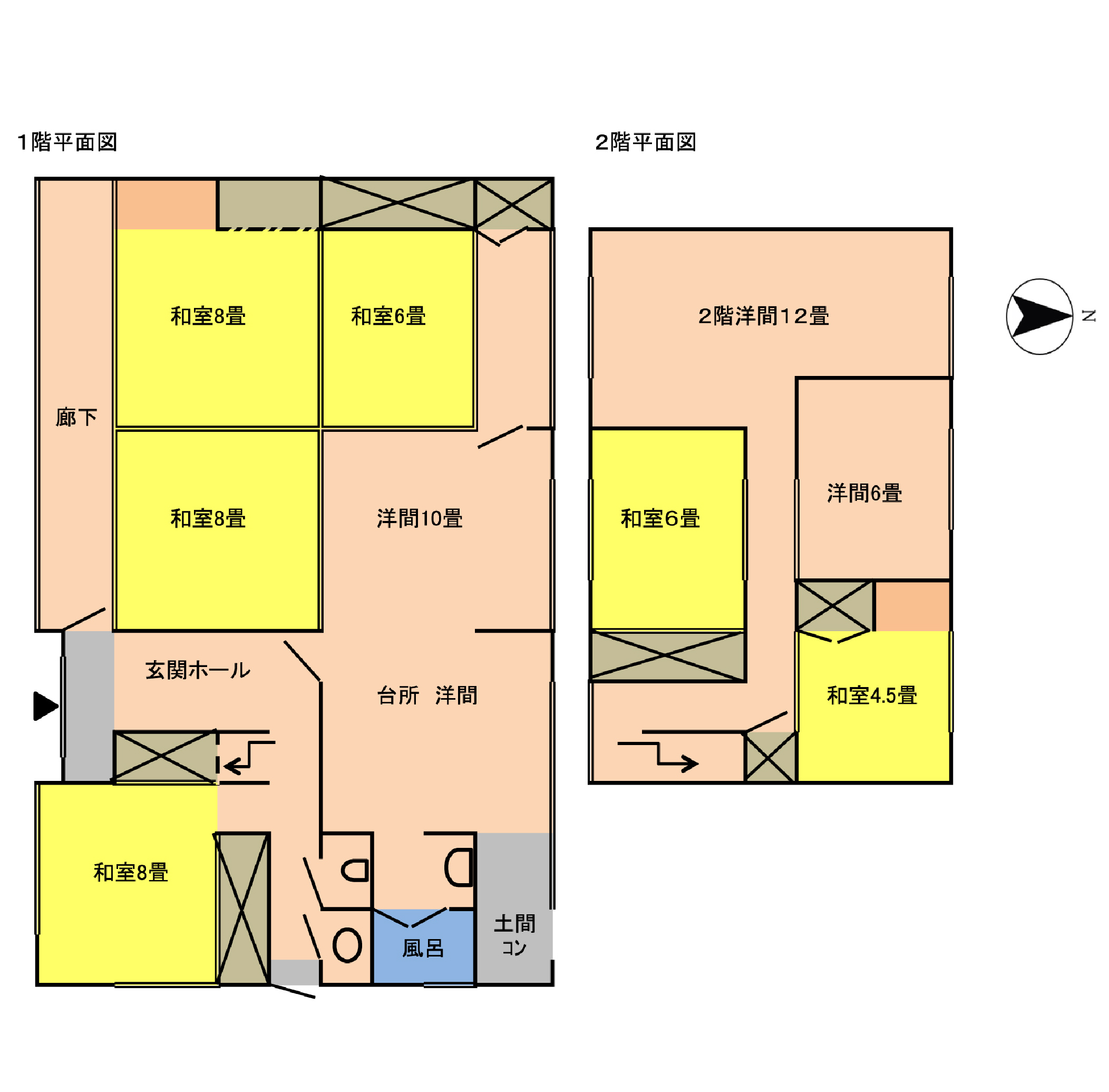 Floor plan for Wood house in Shiga