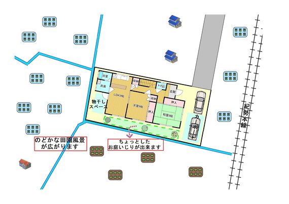 Floor plan for 1980s wood house, 8-min walk to station, Wakayama