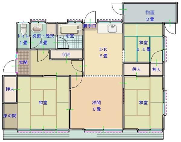 Floor plan for [Akiya Bank No. 48] Ibaraki 2-chōme
