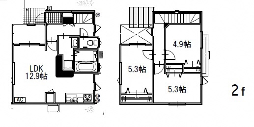 Floor plan for 2020s wood house in Aomori