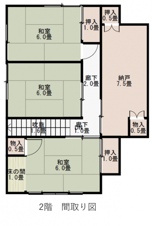 Floor plan for 1970s wood house in Niigata