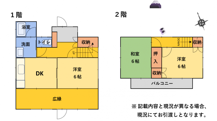 Floor plan for 1980s wood house, 3-min walk to station, Shizuoka