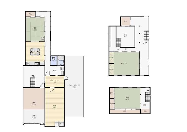 Floor plan for Historic property featuring traditional kura-style storehouse architecture among diverse buildings from Edo through Showa periods, based on Edo-era town planning