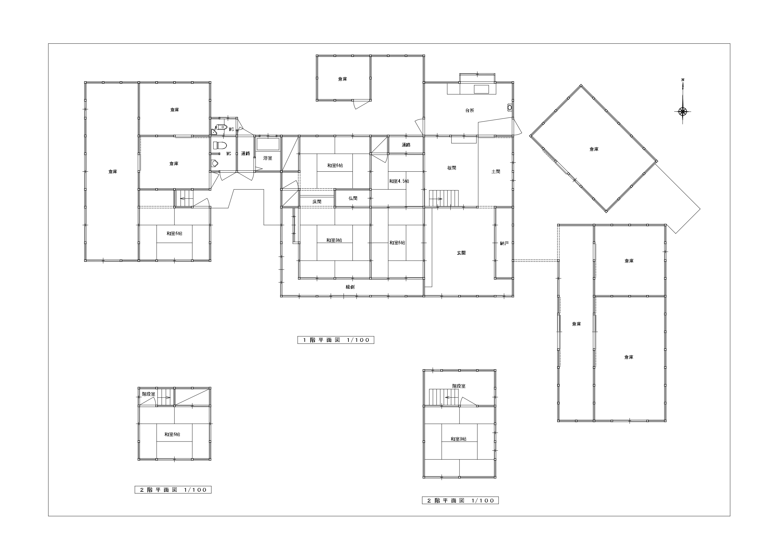 Floor plan for Historic farmhouse with sea views from elevated location