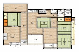 Floor plan for 1950s wood house in Niigata