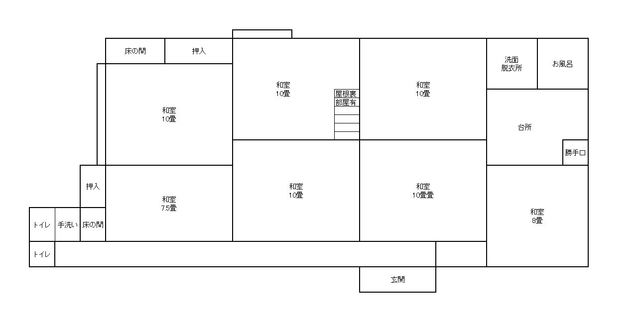 Floor plan for Empty home in Japan