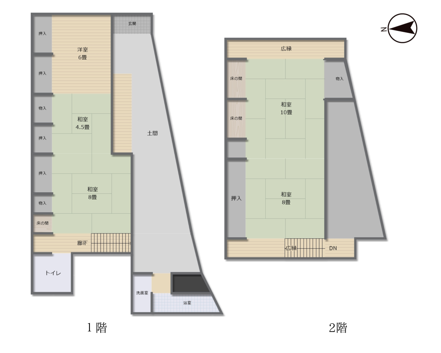 Floor plan for Wood house, 6-min walk to station, Hyogo