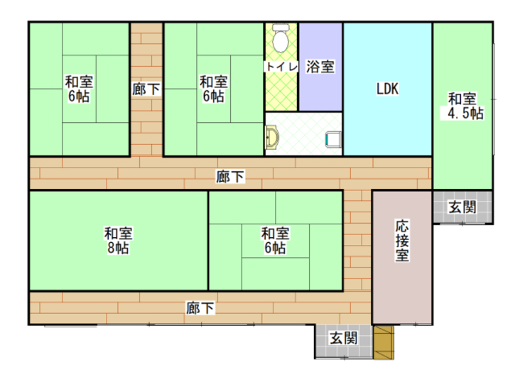 Floor plan for 1980s house in Osumi, Soo