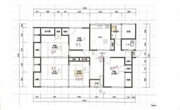 Floor plan for Wood house in Yamagata