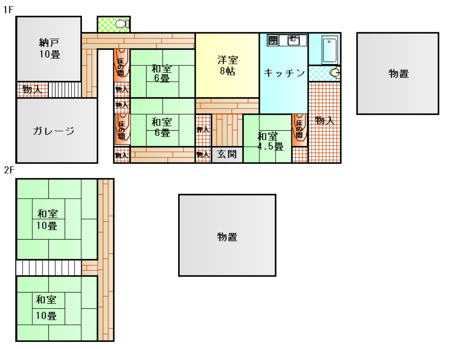 Floor plan for 1960s wood house in Matsusaka Kahada