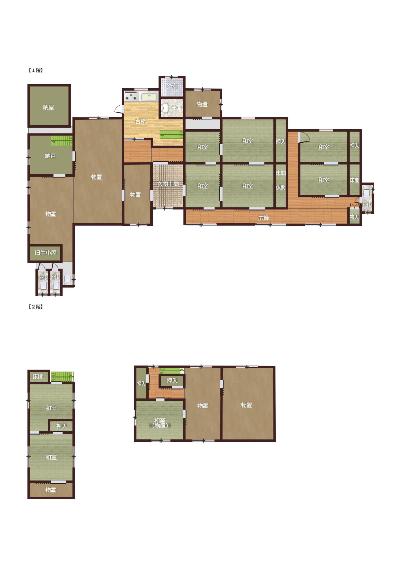 Floor plan for 1960s wood house, 17-min walk to station, Hyogo
