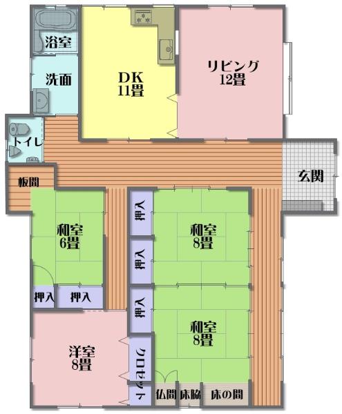 2000s wood house on a large plot in Kagawa