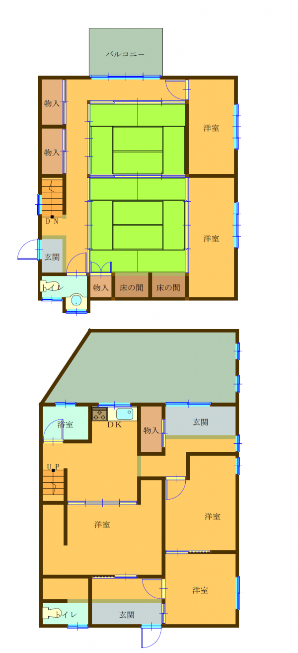 Floor plan for 1960s house in Kasaoka