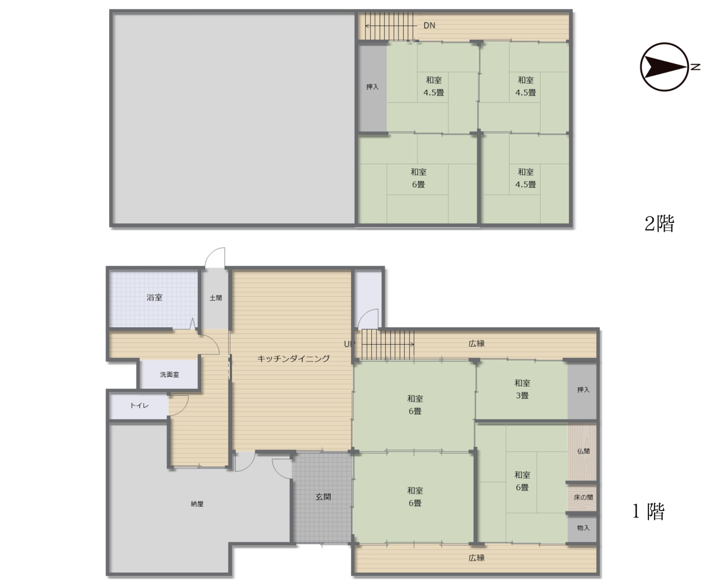 Floor plan for 1950s wood house in Hyogo