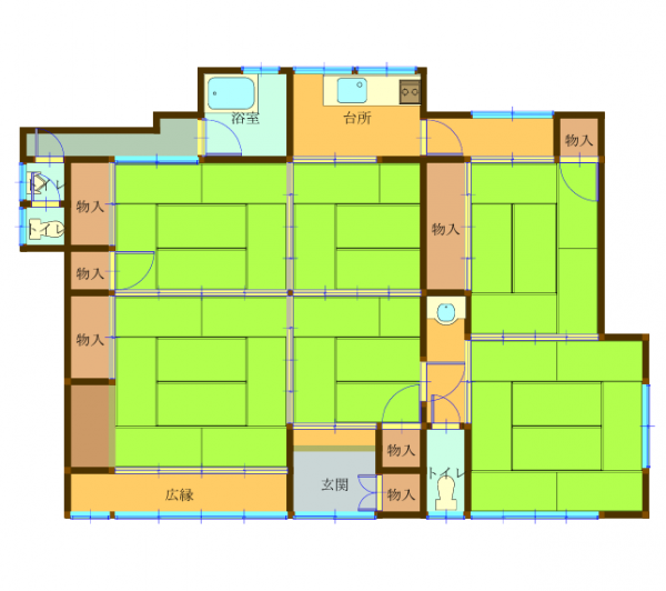 Floor plan for 1960s wood house in Okayama