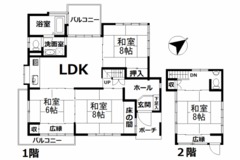 Floor plan for South Hakone Diamond Land - 4LDK House