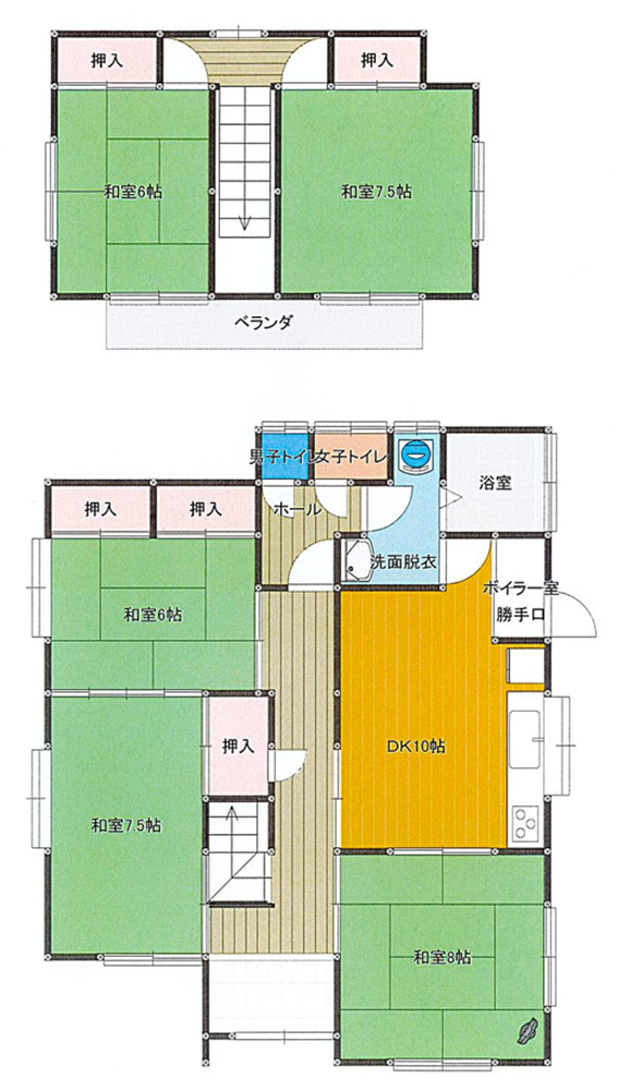 1980s wood house, 10-min walk to station, Iwate