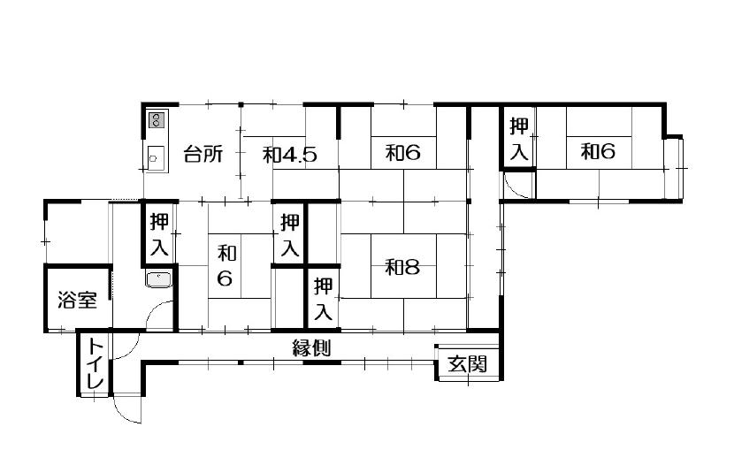 Floor plan for No. 201 (Yokogawa, Matsushiida)
