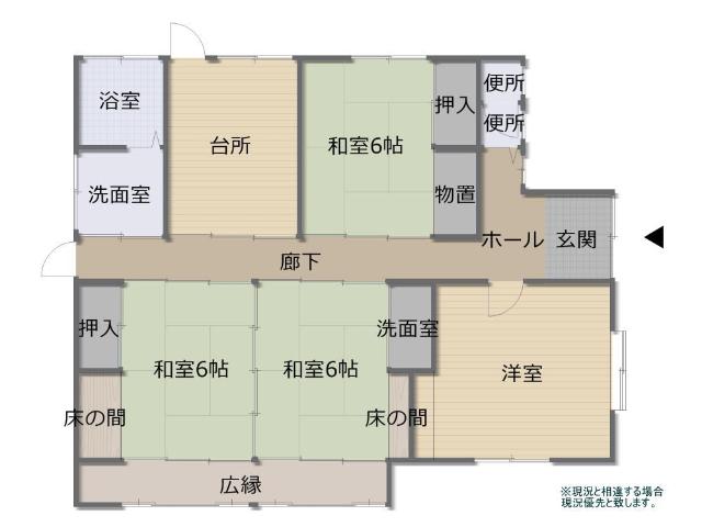 Floor plan for 1970s wood house in Yamaguchi