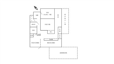 Floor plan for 1970s wood house in Kumamoto
