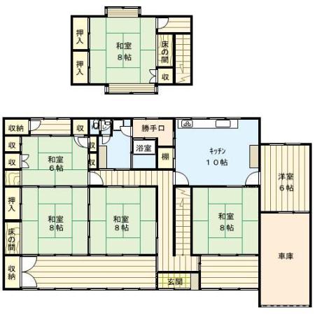Floor plan for Property with good sunlight and a veranda
