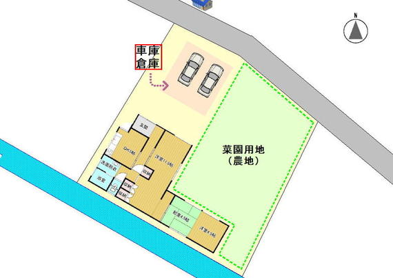 Floor plan for 1980s steel-frame house, 8-min walk to station, Wakayama