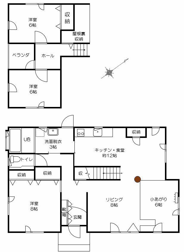 Floor plan for Empty home in Japan