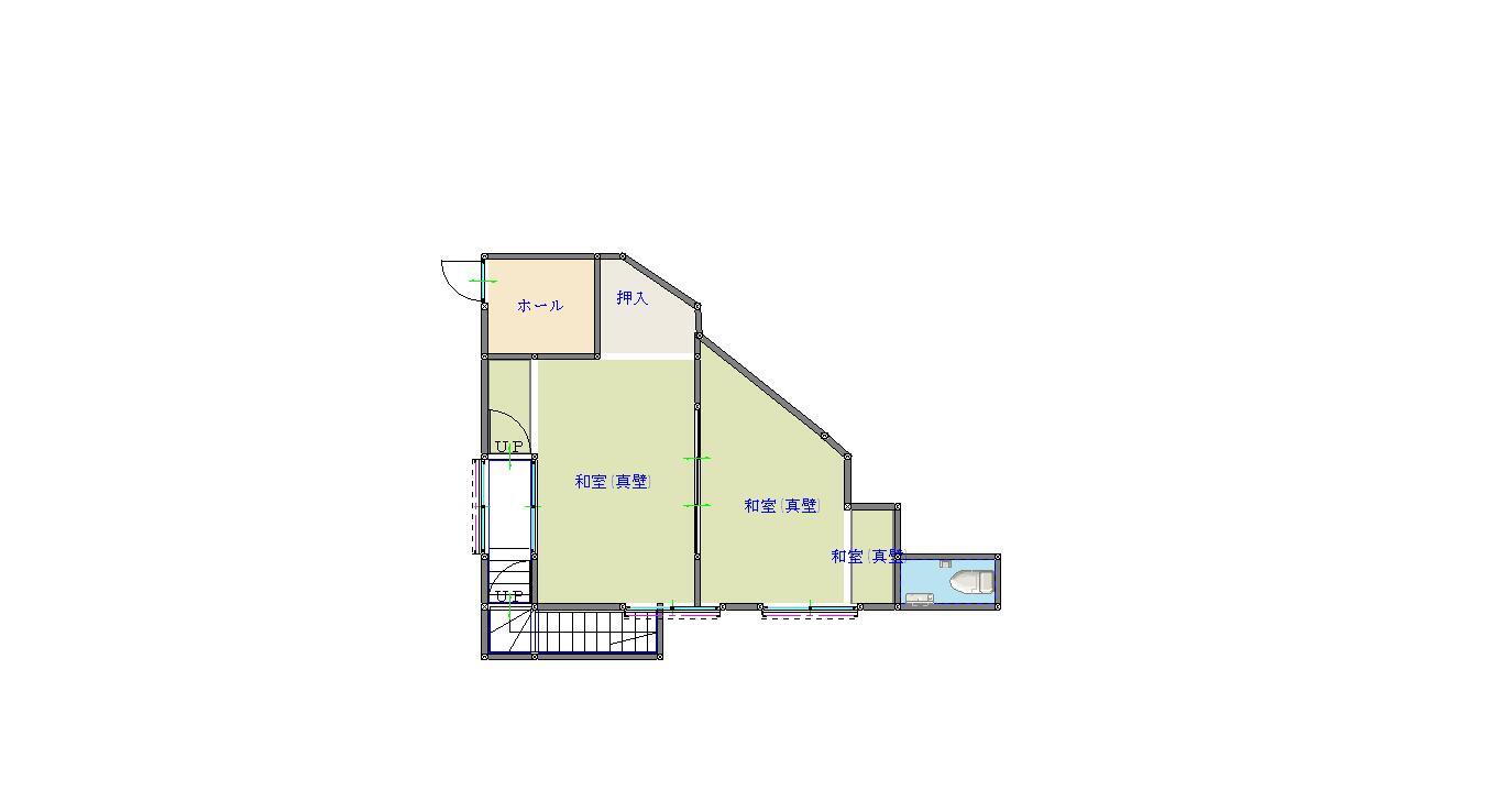 Floor plan for 1980s concrete house in Tokushima