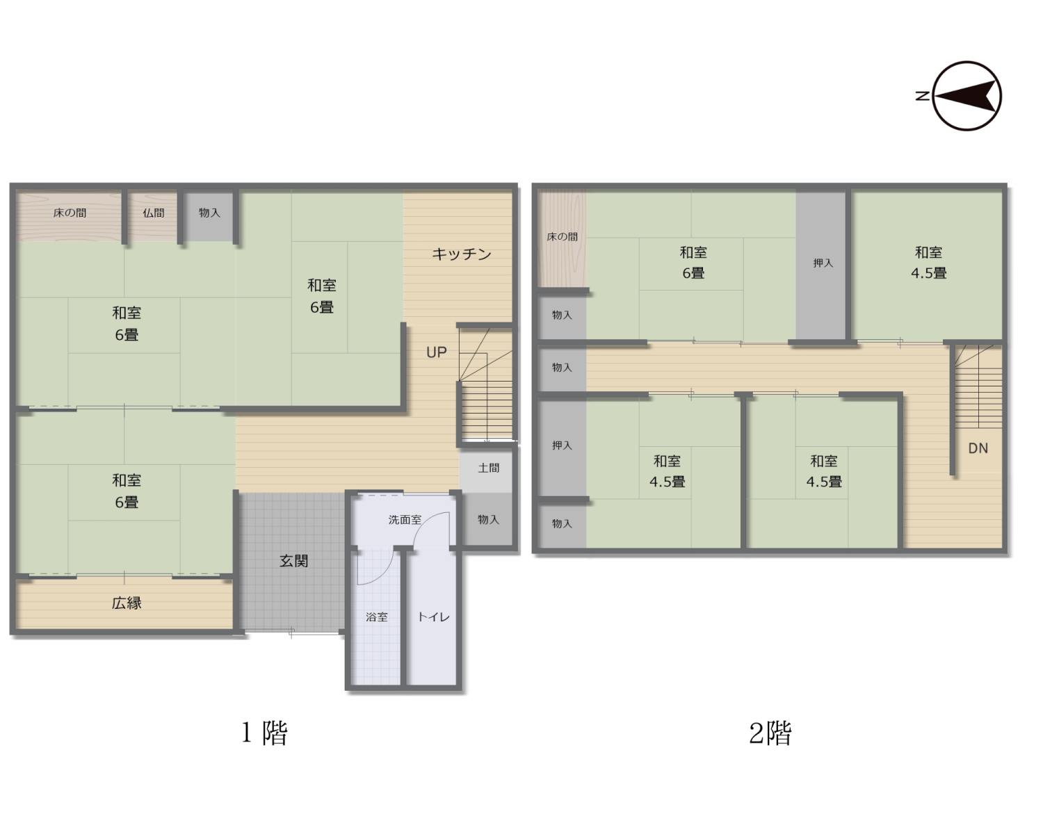 Floor plan for 1980s wood house in Hyogo