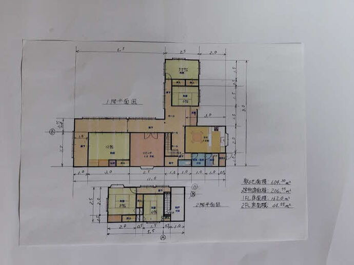 Floor plan for 1980s wood house, 10-min walk to station, Toyama
