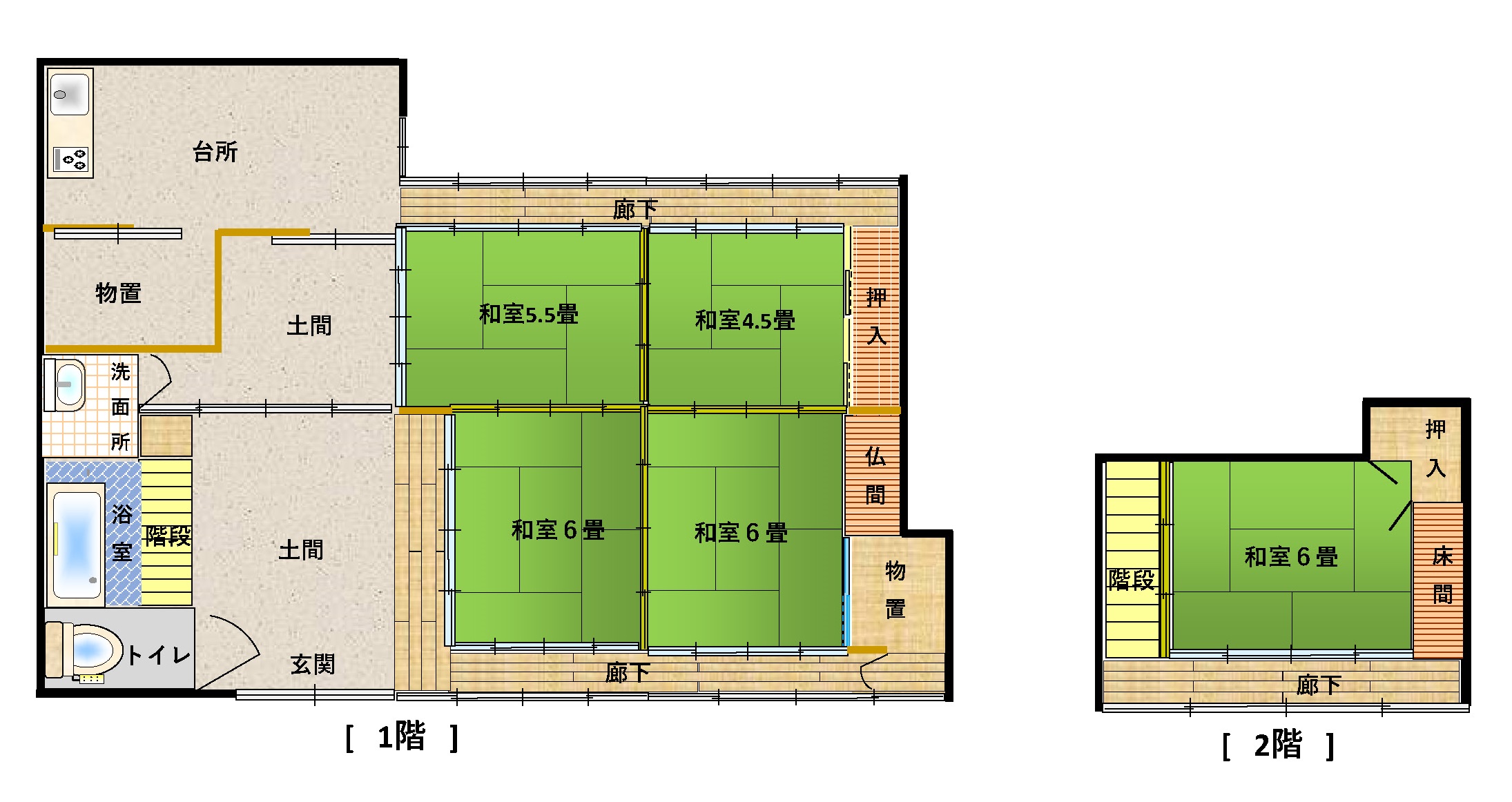 Floor plan for 1920s wood house in Shimane