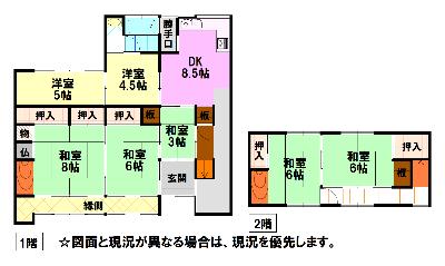 Floor plan for Wood house in Hyogo